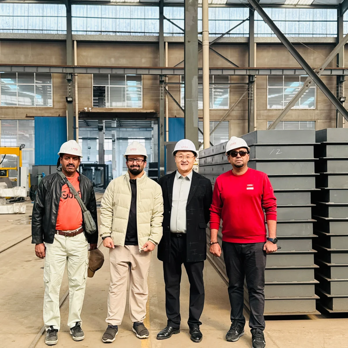 4U Business Links team on a factory floor visit