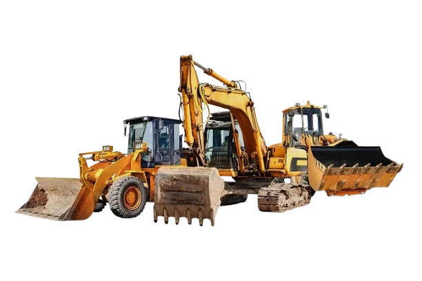 Excavators, loaders and other heavy construction machinery